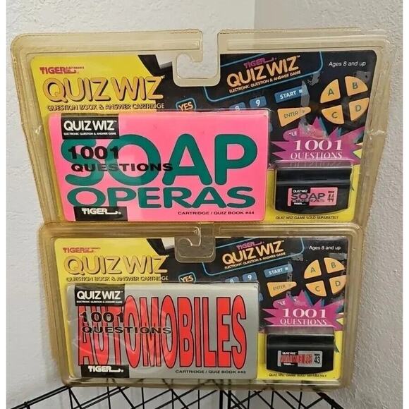 Tiger Other - Tiger Electronics Quiz Wiz 1001 Questions Soap Operas And automobiles 43 & 44